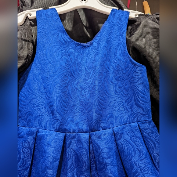 Royal Blue Girl's Formal Dressy Dress by Happy Rose - size 7 - Picture 3 of 6